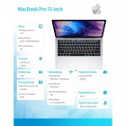 Laptop MacBook Pro 13 Touch Bar, i5 2.3GHz quad-core/8GB/256GB SSD/Intel Iris Plus 655 - Silver-213485