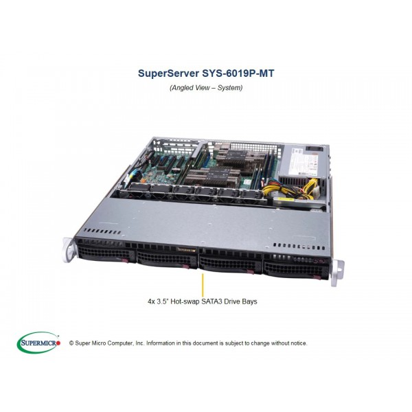 Serwer Supermicro - SuperServer 6019P-MT (Black) | SYS-6019P-MT
