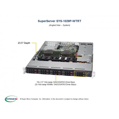 Serwer Supermicro - SuperServer 1029GQ-TRT (Black) | SYS-1029GQ-TRT