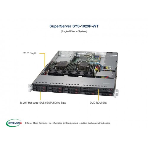 Serwer Supermicro - SuperServer 1029P-MT (Black) | SYS-1029P-MT