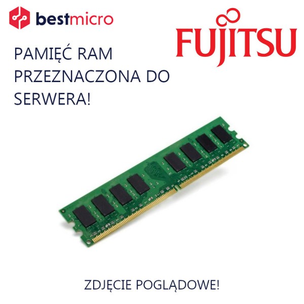 FUJITSU Pamięć RAM, PC3-10600R, DDR3-1333, 8GB, 1333MHz, 2RX4 - 10601151757