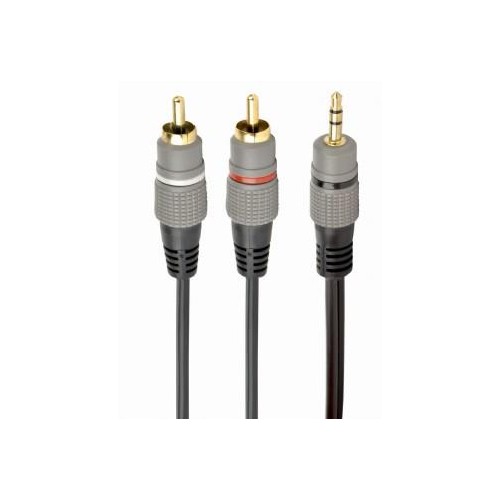 Kabel Audio 3.5MM TO 2RCA 5M/GOLD CCA-352-5M GEMBIRD