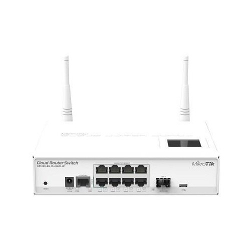 WRL ROUTER/SWITCH 8PORT 1000M/CRS109-8G-1S-2HND-IN MIKROTIK