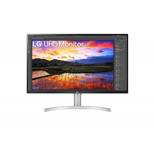Monitor LCD LG 31.5" 4K Panel IPS 3840x2160 16:9 Matte 5 ms Speakers Height adjustable Tilt Colour White 32UN650-W