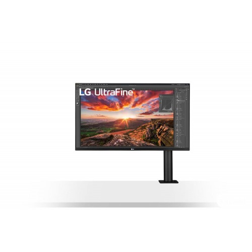 Monitor LCD LG 31.5" 4K Panel IPS 3840x2160 16:9 60Hz Matte 5 ms Speakers Swivel Pivot Height adjustable Tilt Colour Black 32UN