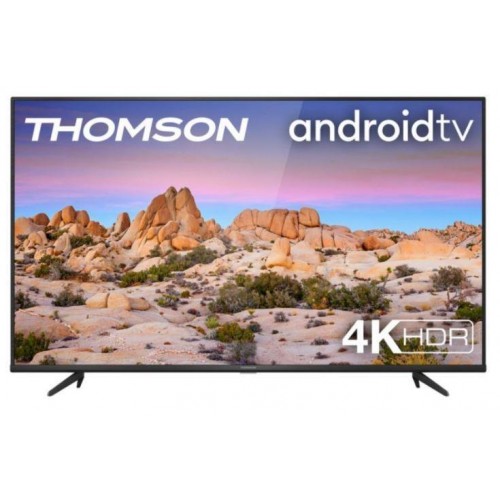 TV THOMSON 50" 4K/Smart 3840x2160 Wireless LAN Bluetooth Android Black 50UG6400