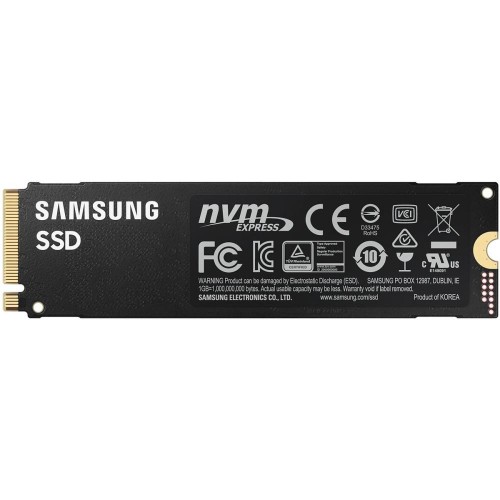 Dysk Twardy SSD SAMSUNG 980 Pro 250GB M.2 SATA 3.0 NVMe MLC Write speed 2700 MBytes/sec Read speed 6400 MBytes/sec 2.3mm MTBF 15