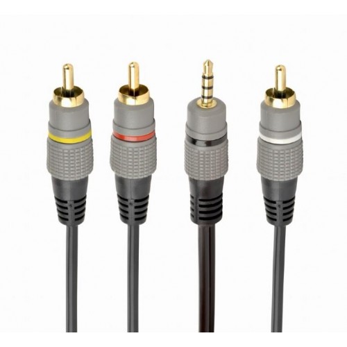 Kabel Audio 3.5MM 4PIN TO 3RCA/AV 1.5M CCAP-4P3R-1.5M GEMBIRD